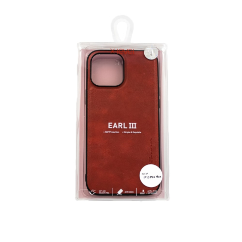 Husa Premium X-level Earl 3 pentru iPhone 13 Pro Max, Rosu [1]