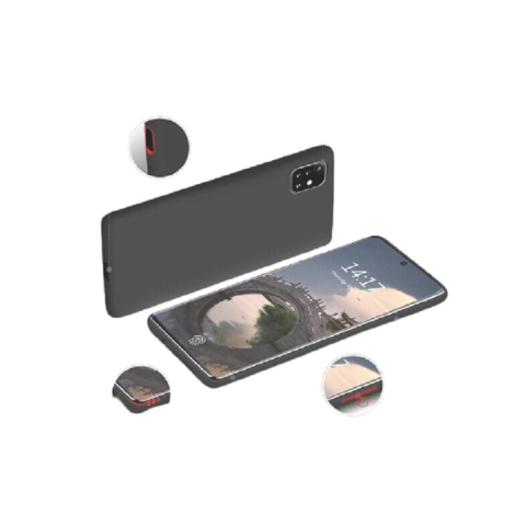 Husa silicon antisoc cu microfibra in interior compatibila cu Samsung Galaxy A71 Negru [4]