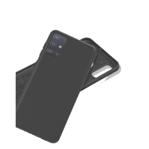 Husa silicon antisoc cu microfibra in interior compatibila cu Samsung Galaxy A71 Negru [1]