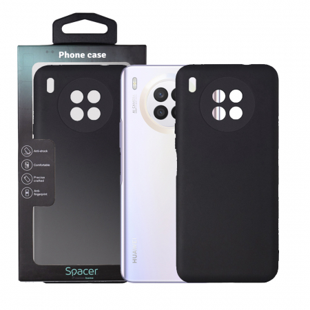 Telefoane & accesorii - Husa SPPC-HU-N8i-TPU Spacer pentru Huawei Nova 8i, grosime 1.5mm, material flexibil TPU, Negru