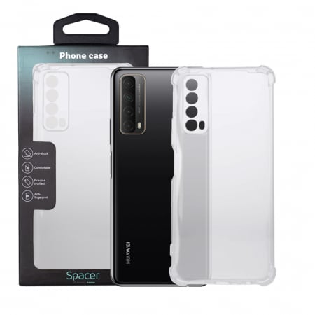 Telefoane & accesorii - Husa Spacer pentru Huawei P Smart 2021, protectie suplimentara antisoc la colturi, material flexibil TPU, SPPC-HU-P-S-CLR, Transparenta