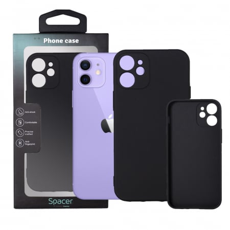 Telefoane & accesorii - HUSA SMARTPHONE Spacer, Iphone 12 Mini, TPU, NEGRU