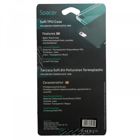 HUSA SMARTPHONE Spacer, Iphone X,  XS, TPU TRANSPARENT [1]