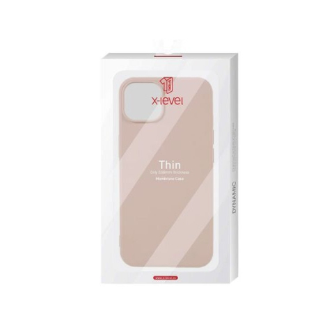 Huse telefoane - Husa X-Level Thin pentru iPhone 13 Pro, Microfiber, TPU, Cream