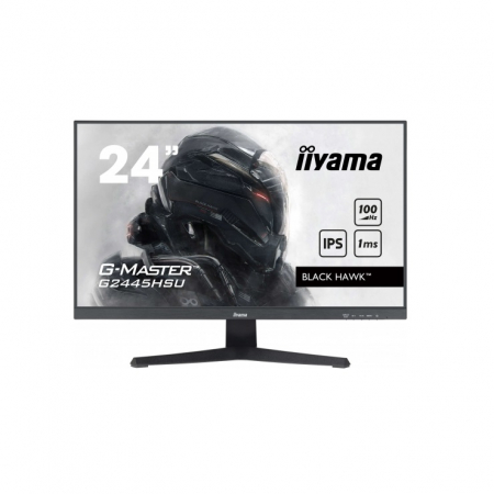 IIYAMA Monitor LED G2445HSU-B2 G-MASTER Gaming Light 23.8" 1920 x 1080 @100Hz 300 cd/m² 1ms 300cd HDMI DP USB Hub tilt 3y [1]
