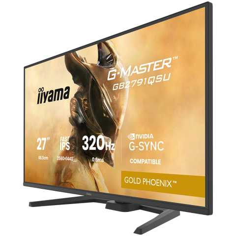 IIYAMA Monitor LED GB2791QSU-B1 G-MASTER 27" Fast IPS, 2560x1440 320Hz, 16:9, 350cd, 0.6ms, HDMI, DP, USB HUB, Full Ergo [4]
