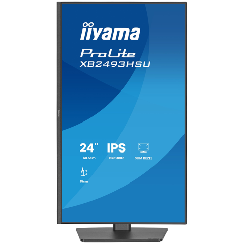 IIYAMA Monitor LED XB2493HSU-B1 23.8" IPS 1920x1080 120Hz, 16:9. 350cd, 1500:1, 1ms, HDMI, DP, USB HUB, Full Ergo, Pro [1]