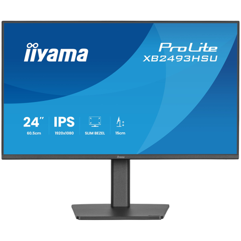 Monitoare & TV & Proiectoare - IIYAMA Monitor LED XB2493HSU-B1 23.8" IPS 1920x1080 120Hz, 16:9. 350cd, 1500:1, 1ms, HDMI, DP, USB HUB, Full Ergo, Pro
