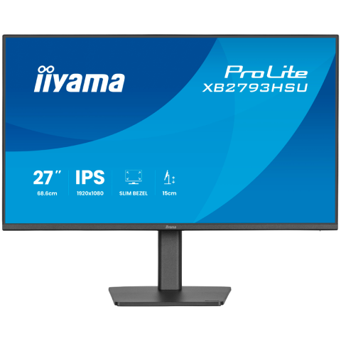 Monitoare & TV & Proiectoare - IIYAMA Monitor LED XB2793HSU-B1 27" IPS 1920x1080 120Hz, 16:9. 350cd, 1500:1, 1ms, HDMI, DP, USB HUB, Full Ergo, Pro