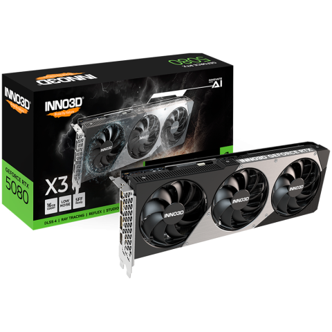 Cabluri - INNO3D NVIDIA GEFORCE RTX 5080 X3 16GB GDDR7 256bit, 2617 MHz / 30Gbps, 3x DP, 1x HDMI, 3 fan, 2 slot