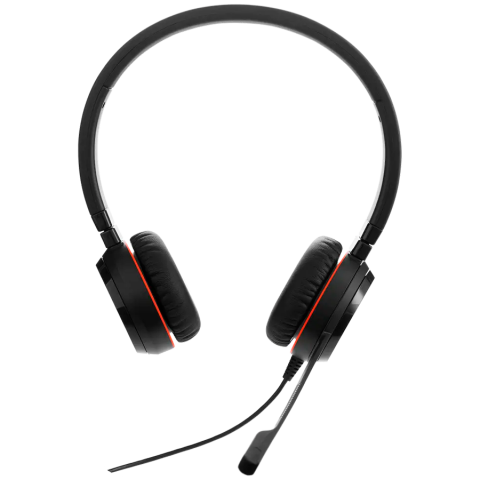 JABRA Evolve 20 SE, Stereo MS, USB C/A adapter, Leather [1]