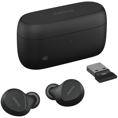Accesorii PC - JABRA EVOLVE2 Buds MS, Cradle USB-A MS, Link 380 BT adapter USB-A MS, 30 cm USB-C to USB-A cable, Ear gels, warranty