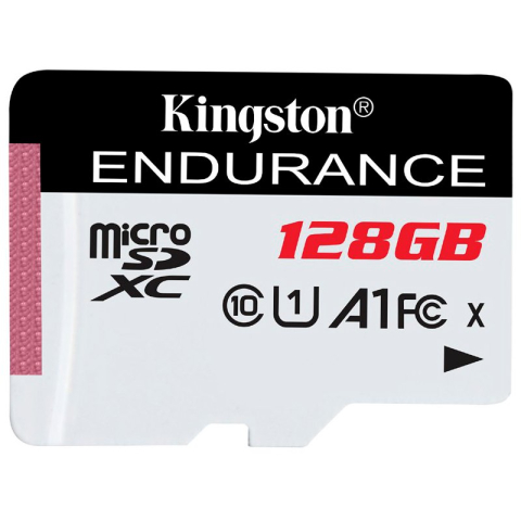 CARD MicroSD - Kingston 128GB microSDXC Endurance 95R/45W C10 A1 UHS-I Card Only