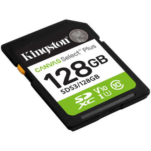 Kingston 128GB SDXC Canvas Select Plus Gen3 150MB/s C10 UHS-I U1 V10 [1]