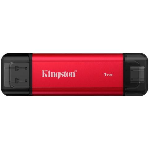 Desktop PC & Componente - Kingston 1TB Dual USB-A/C Portable SSD, Up to 1050MB/s USB 3.2 Gen 2