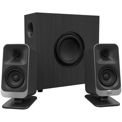 Echipamente multimedia - Klipsch ProMedia Lumina 2.1 Gaming Audio System with Subwoofer and LED Lighting Effects Built-in, Black