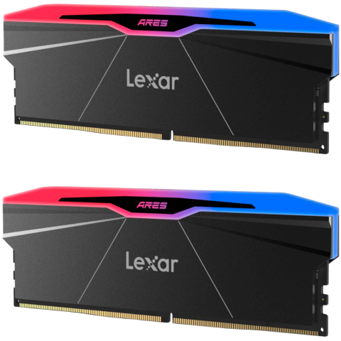 Lexar Ares 2nd Gen 32GB DDR5 6000 (2x16GB KIT) CL30 DIMM, 1.35V, heatsink, RGB, Black [1]