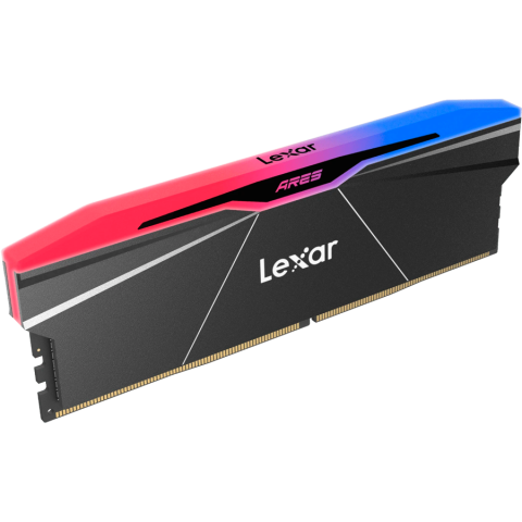 Lexar Ares DDR5 6000 CL28 1.35V Memory with heatsink and RGB lighting,Dual pack, Black Color [1]