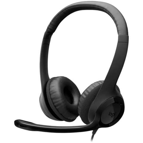 Cabluri - LOGITECH HEADSET-H390 USB-C Computer Headset-MIDNIGHT BLACK-USB-N/A-EMEA28i-935-USB-C