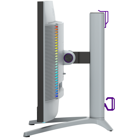 LORGAR 27MP1, UHD MiniLED Gaming Monitor Pro, 27'' (3840*2160) fast IPS flat monitor, black/milky grey [6]