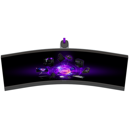 LORGAR 34MP1, UWQHD MiniLED Gaming Monitor Pro, 34'' (3440*1440) VA curve monitor, black/milky grey [8]