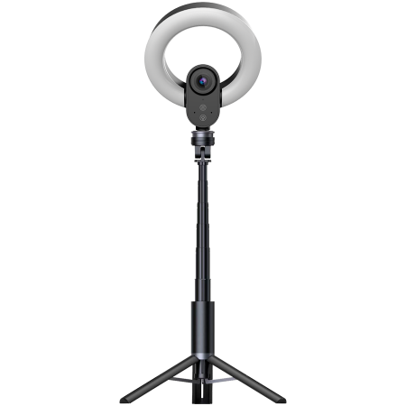 LORGAR Circulus 910, Streaming web camera, 5MP 2592X1944 max resolution, up to 60fps, 1/2.8", Sony STARVIS CMOS image sensor, full glass lens, 5.5'' built-in ring light (1700-14 000K), foldable tripod [3]