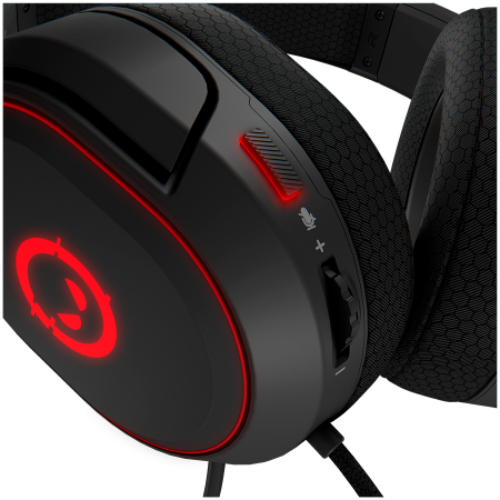 LORGAR Kaya 460, USB Gaming headset with microphone, CM108B, RGB backlight, Plug&Play, USB-A connection cable 2m, fabric ear pads, size: 192*184.7*88mm, 0.329kg, black [4]