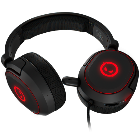 LORGAR Kaya 460, USB Gaming headset with microphone, CM108B, RGB backlight, Plug&Play, USB-A connection cable 2m, fabric ear pads, size: 192*184.7*88mm, 0.329kg, black [2]