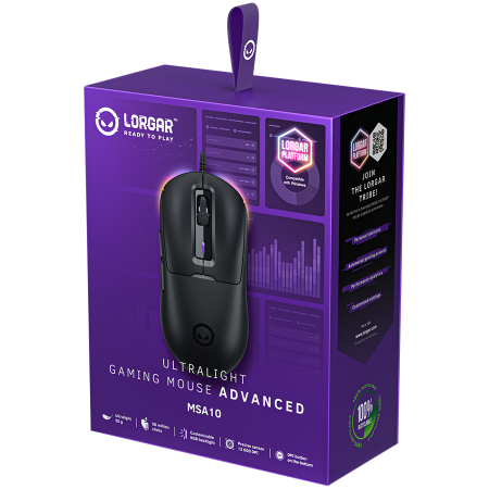 LORGAR MSA10, Ultralight Wired Gaming Mouse Advanced, black [7]