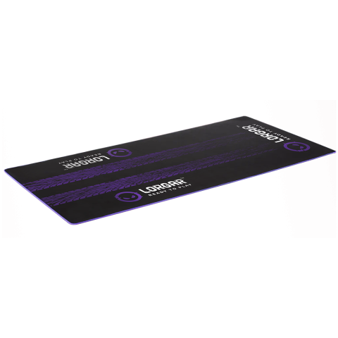 LORGAR RX1FM, Sim Racing Floor Mat Advanced, Stitched edge, 1,700X700X3 mm, Black/purple [1]
