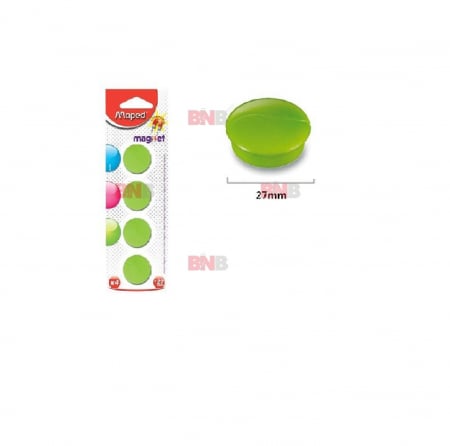 Accesorii prezentare - Magnet rotund, 27 mm, culori asortate, 4 buc/set Maped