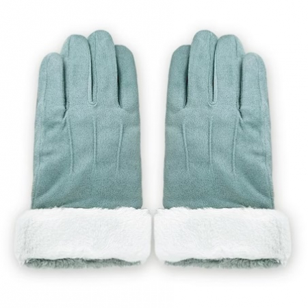 Articole imbracaminte SMART - Manusi Touchscreen, Cu Blana, Winter Gloves, Albastru
