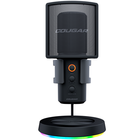 Cougar | Screamer-X | 3H500MK3B.0001 | Microphone| 3 Omni-Dimesion Mic / Noise Reduction / Pop Filter / RGB Base [1]