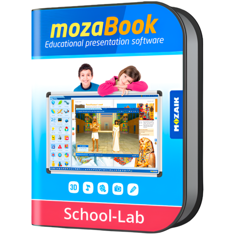 Software - mozaBook SCHOOL-LAB - one chosen language / one device / 1 Year