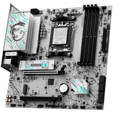 Placa de baza - MSI B840M GAMING PLUS WIFI6E, mATX, Socket AM5, 4x DDR5 Dual Channel DDR5 up to 8000(OC)MHz, 2x PCIe x16 slot, 2x M.2 slot, 4x USB 2.0, 2x USB 5Gbps, 1x USB 10Gbps, 1x USB 10Gbps Type-C, HDMI, 7.1 HD 