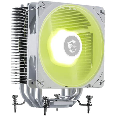 Cooler procesor - MSI MAG COREFROZR AA13 WHITE, 1x120mm ARGB Fan, TDP 240W, Direct Touch Heat-pipes, Intel LGA 1700/1851, AMD AM5/AM4, White, 3Y Warranty