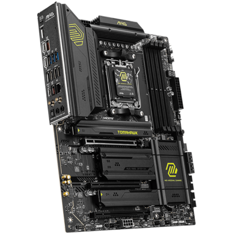 MSI MAG X870E TOMAHAWK WIFI, ATX, Socket AM5, 4x DDR5 Dual Channel DDR5 up to 8400(OC)MHz, 3x PCIe 3.0 x16 slot, 4x M.2 slot, 4x USB 2.0, 3x USB 5Gbps, 2x USB 10Gbps, 1x 10Gbps Type-C, 2x 40Gbps Type- [1]