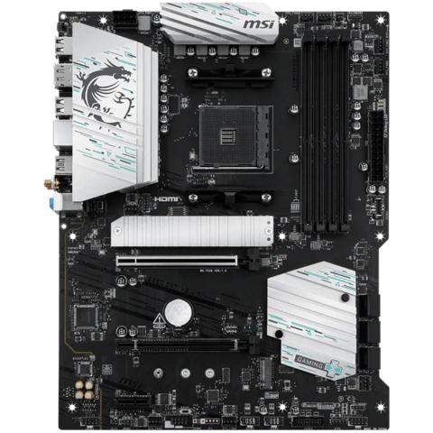 MSI Mainboard Desktop B550 GAMING WIFI (AM4, 4xDDR4, 1xHDMI, 1xDP, 2xPCI-E x16 slot, 1xPCI-E x1 slot, 2xM.2, 6xSATA 6G, GLAN, Wi-Fi 5 Solution, BT 5.0) ATX [1]