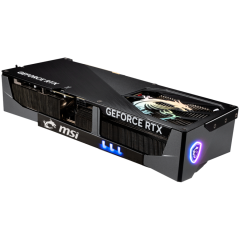 MSI Video Card Nvidia GeForce RTX 5090 32G GAMING TRIO OC, 32GB GDDR7, 512bit, Effective Memory Clock: 28000MHz, Boost: 2482 MHz, 21760 CUDA Cores, PCIe 5.0, 3x DP 2.1b, HDMI 2.1b, RAY TRACING, Triple [2]