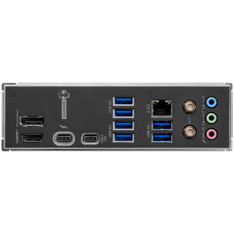 MSI Z890 GAMING WIFI, LGA 1851, Dual Channel DDR5 up to 8800(OC)MHz, 4x PCIe x16 slots, 3x M.2 slots, 6x USB 5Gbps A, 1x USB 20Gbps Type-C, 1x HDMI, 1x Type-C DP, 1x DP, 2.5Gbps LAN, Wi-Fi 7, 7.1 Audi [4]