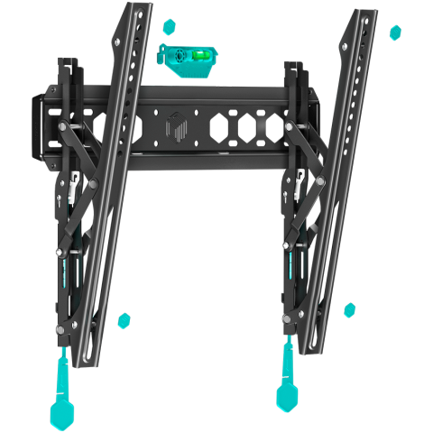 Accesorii PC - ONKRON Tilting TV Wall Mount for 35 to 65-inch Flat Panel TVs Digital Panels 60 kg TM5 Black