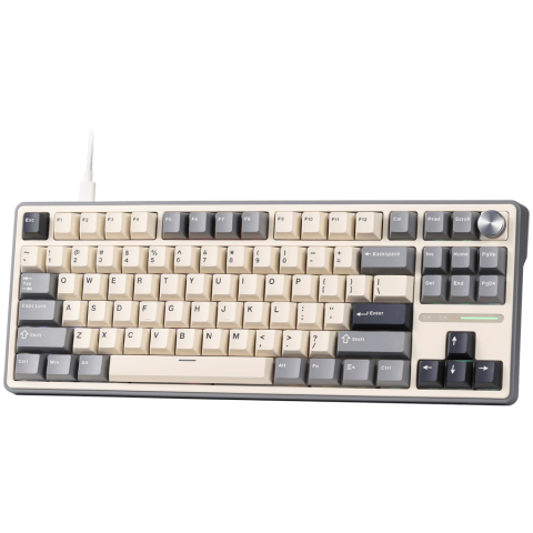 ROYAL KLUDGE R87Pro Half Grey Gaming Keyboard Creamy switch [1]