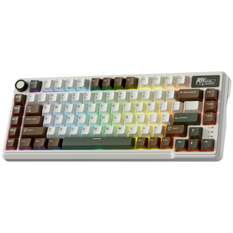 ROYAL KLUDGE RK L75 Palm Green Gaming Keyboard Beige switch [1]