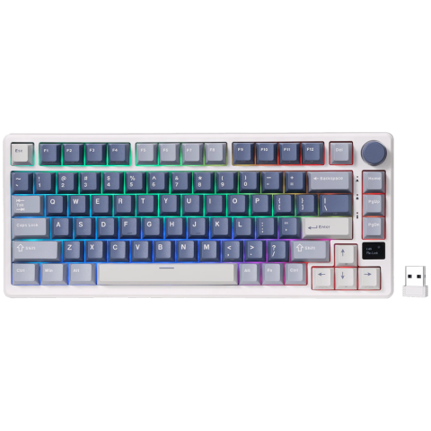 Gaming - ROYAL KLUDGE RK-M75 Ocean Blue Gaming Keyboard K Sliver switch