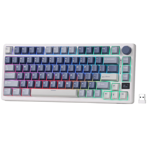 ROYAL KLUDGE RK-M75 Ocean Blue Gaming Keyboard K Sliver switch [1]