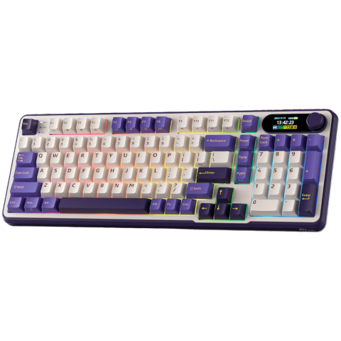 ROYAL KLUDGE RK-S98 Blackberry Mousse Gaming Keyboard Chartreuse switch [1]
