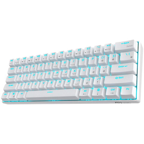 ROYAL KLUDGE RK61 White Gaming Keyboard Brown switch [1]