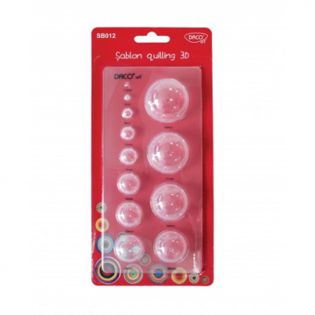 Articole creative - SABLON QUILLING 3D 12 FORME DACO SB012