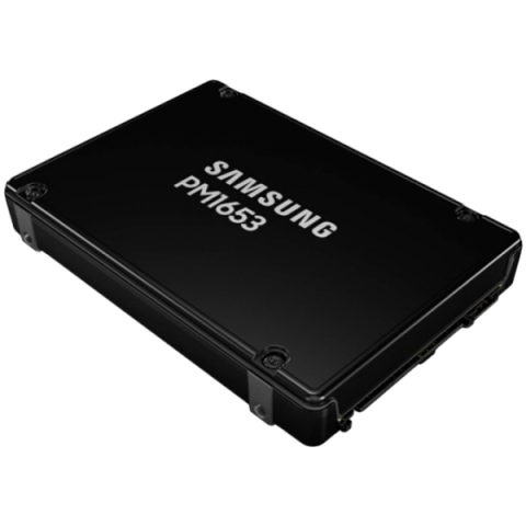 SSD - SAMSUNG PM1653 960GB Enterprise SSD, 2.5", SAS 24Gb/s, Read/Write: 4200 / 1200 MB/s, Random Read/Write IOPS 600K/55K