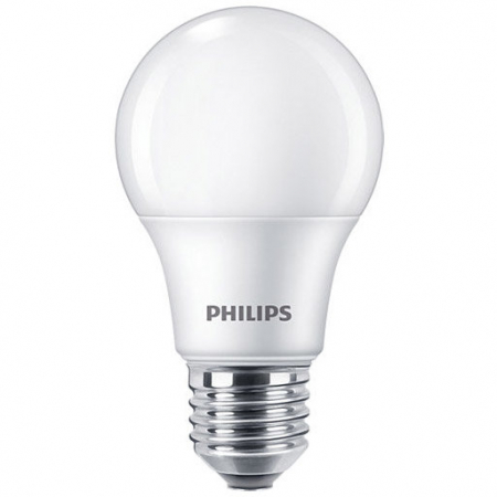 Pachet 3 becuri LED Philips, A60, E27, 8W (60W), 806 lm, lumina alba calda (2700K) [1]